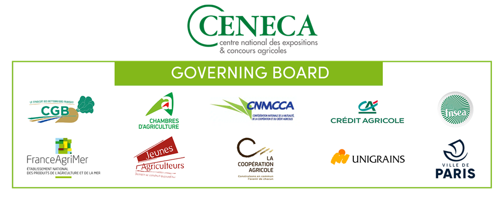 The logo of the National Center for Agricultural Exhibitions and Competitions and his partners